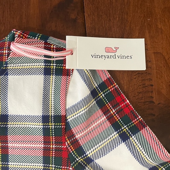 New with tags. Vineyard vines ruffle sleeve holiday dress. Youth large - Picture 5 of 5